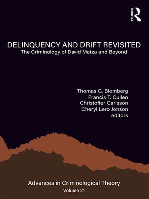 cover image of Delinquency and Drift Revisited, Volume 21